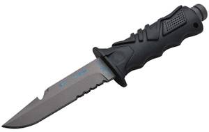 tauchermesser-test: Vollaufnahme eines Tauchermessers.
