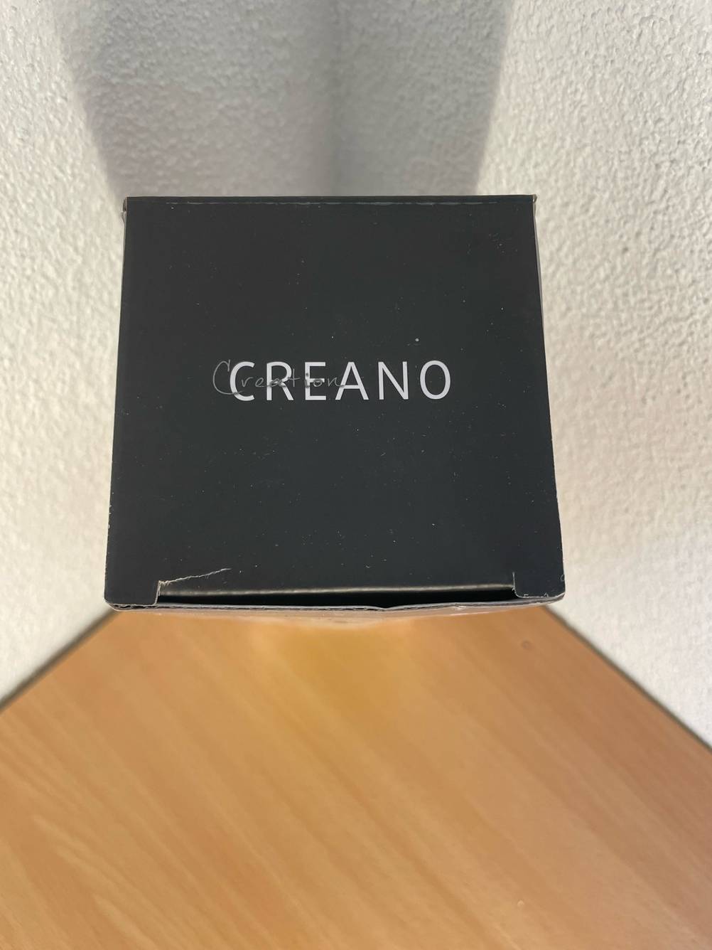 Teeflasche to go-Test: Die Originalverpackung von oben.