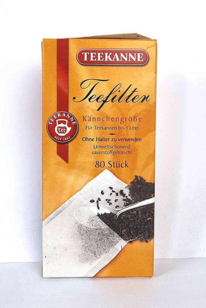 Vorderansicht der Verpackung inklusive achtzig Teebeutel im Test.