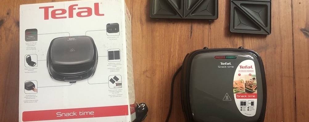 Belgisches Waffeleisen von Tefal mit Zubehör