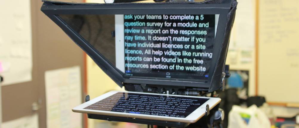 Teleprompter-Test
