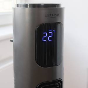 Display eines Turmventilators mit Temperaturanzeige