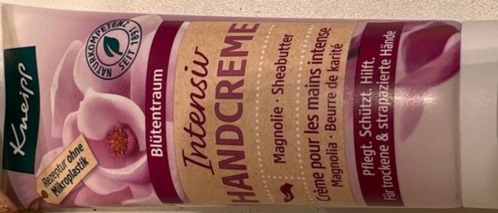 Handcreme liegend.