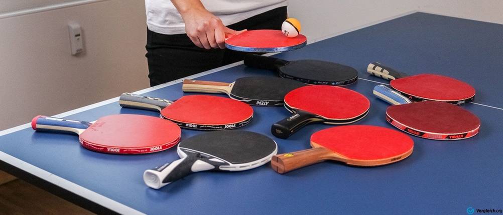 tischtennisschläger rot schwarz