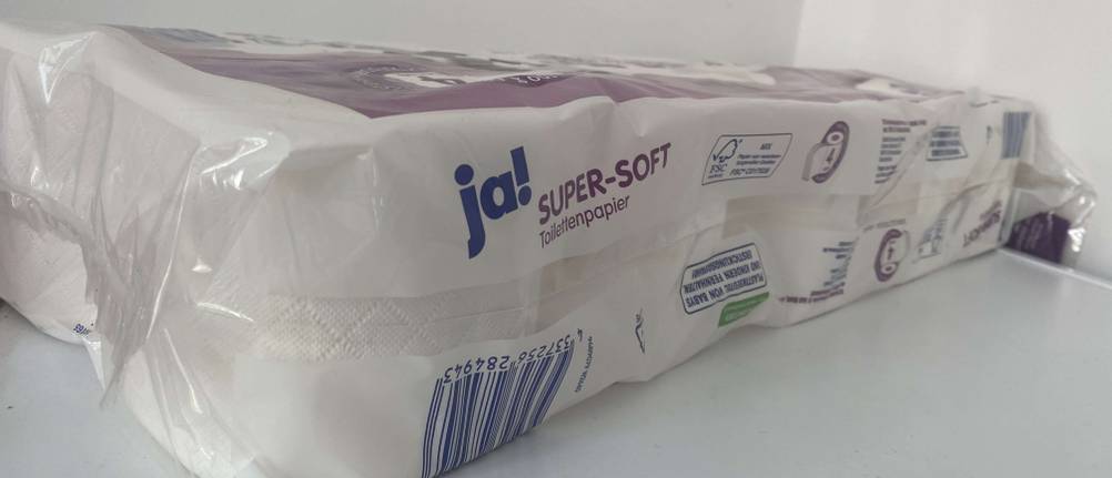 Verpackung Toilettenpapier der Firma Ja!