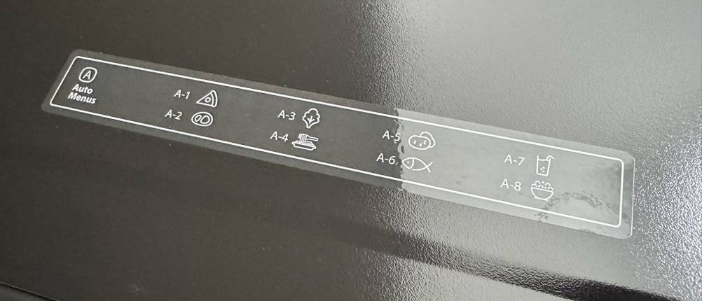 Programm-Liste der Toshiba MW2-AG23PF(BK)