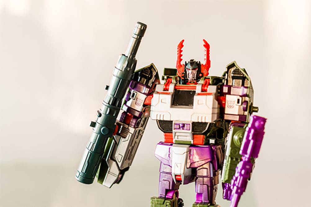 Transformers-Figuren im Test: Die Figur Megatron.