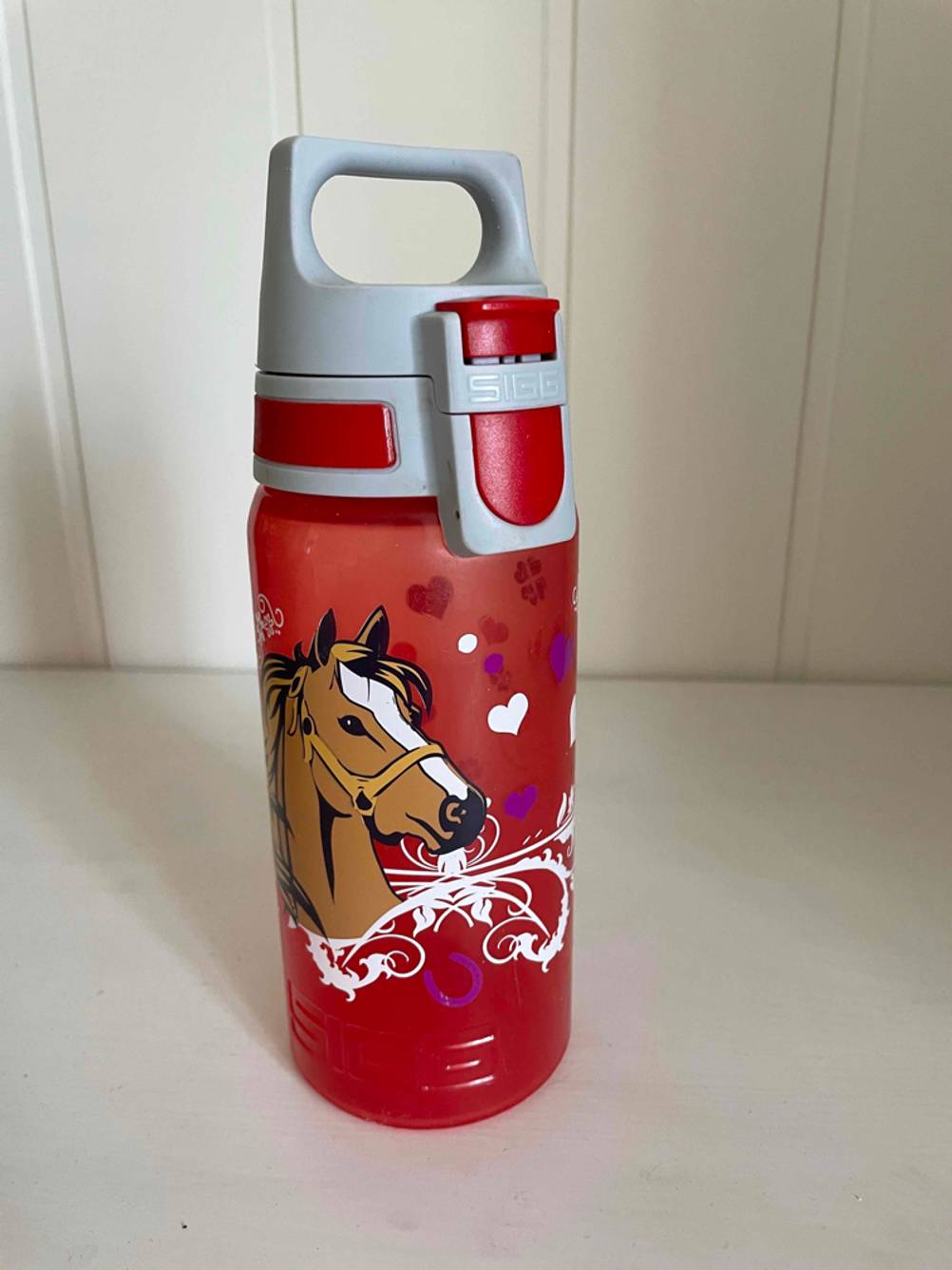 trinkflasche-kind mit Pferdemotiv