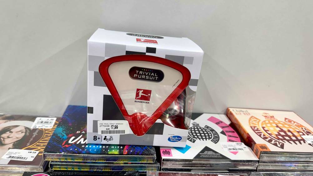Auf verschiedenen CDs steht das getestete Trivial Pursuit.