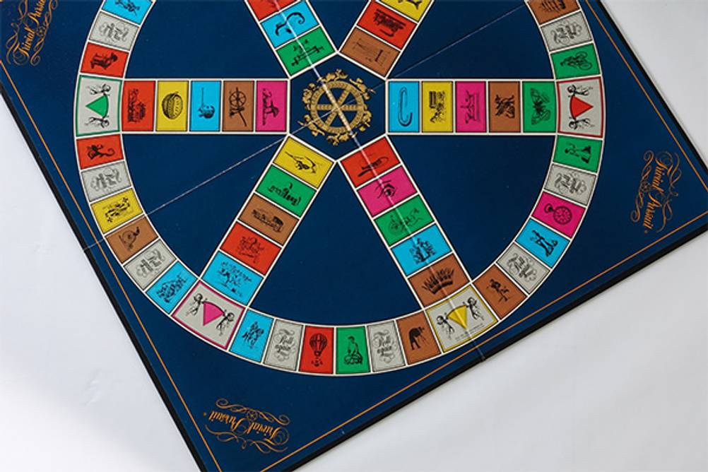 Trivial Pursuit im Test: Ein Blick auf das Spielbrett.