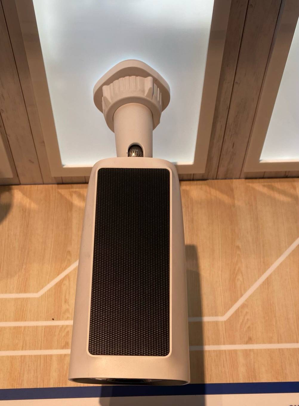 Solarpanel von einer getesteten Überwachungskamera.