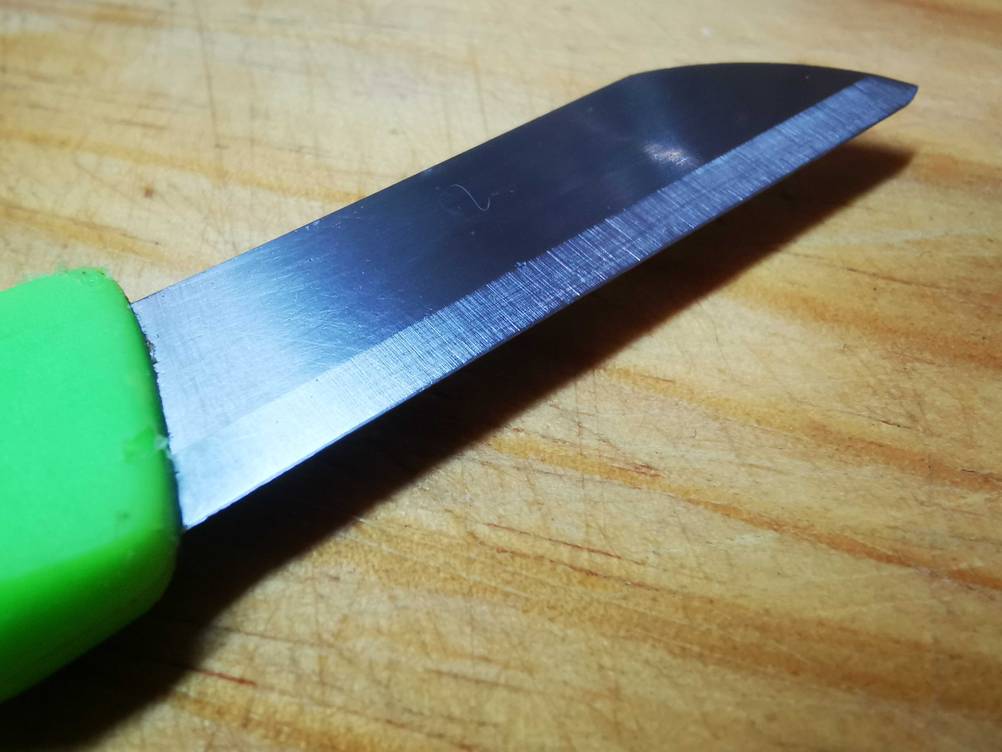 Universalmesser getestet: Nahaufnahme der Klinge.