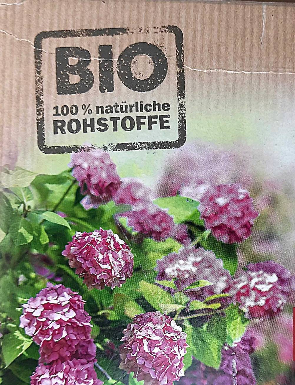 Urgesteinsmehl getestet: Nahaufnahme des Biosiegels auf der Verpackung.