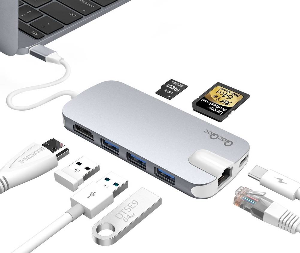 USB-C-Hub mit Ethernet-Anschluss