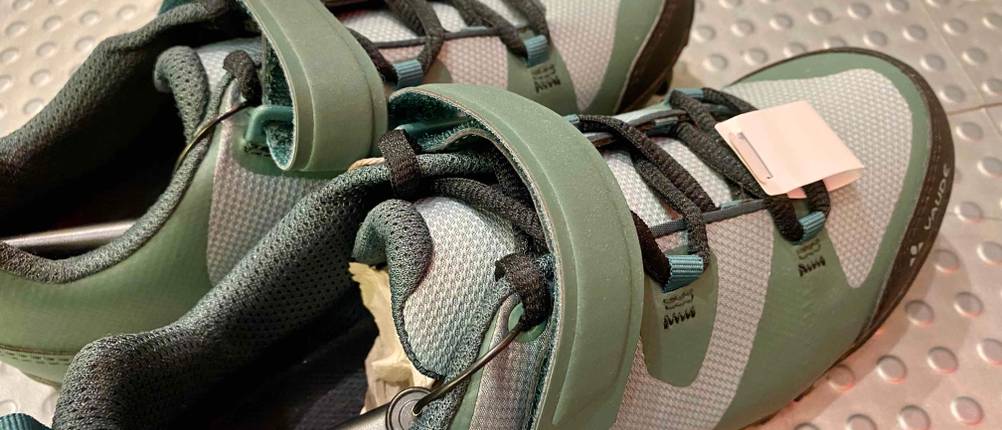 Fahrradschuhe-Damen-Test: Vaude TVL Pavei Fahrradschuhe von der Oberseite gezeigt