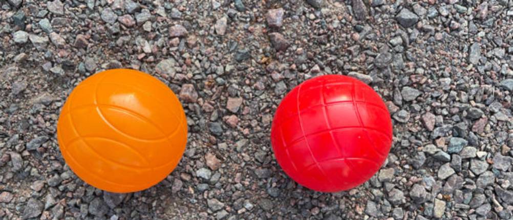 Bunte Boule Spielkugeln.