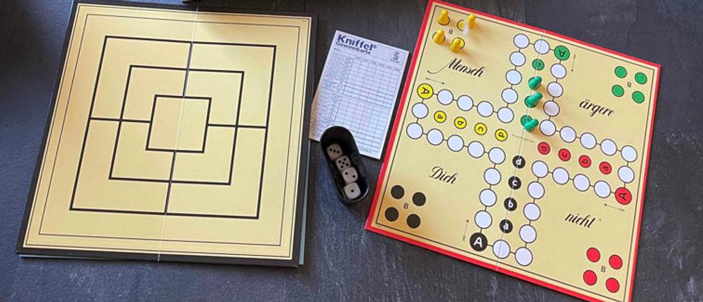 Schmidt-Spielesammlung, Mühle und Mensch ärgere Dich nicht.