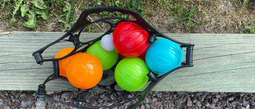 Bunte Boule Spielkugeln.