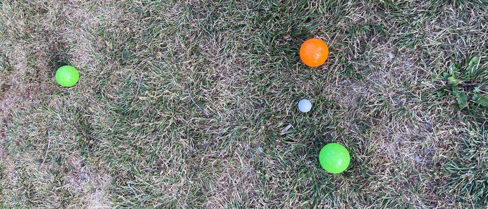 Bunte Boule Spielkugeln.
