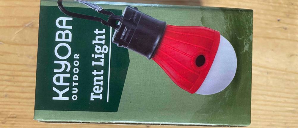 Kayoba-Campinglampe für Außen.