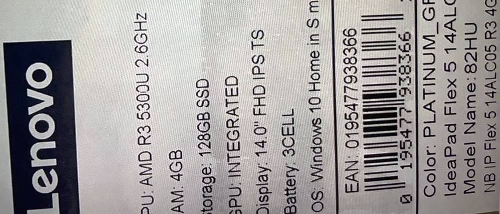 Convertible IdeaPad Flex5 14ALC05 der Marke Lenovo.