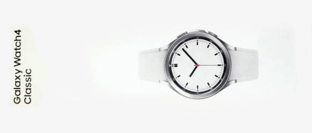 Samsung-Smartwatch-Test: Karton der Samsung-Smartwatch Galaxy Watch 4 Classic von oben fotografiert