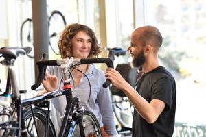 Rennrad-Lenker Test