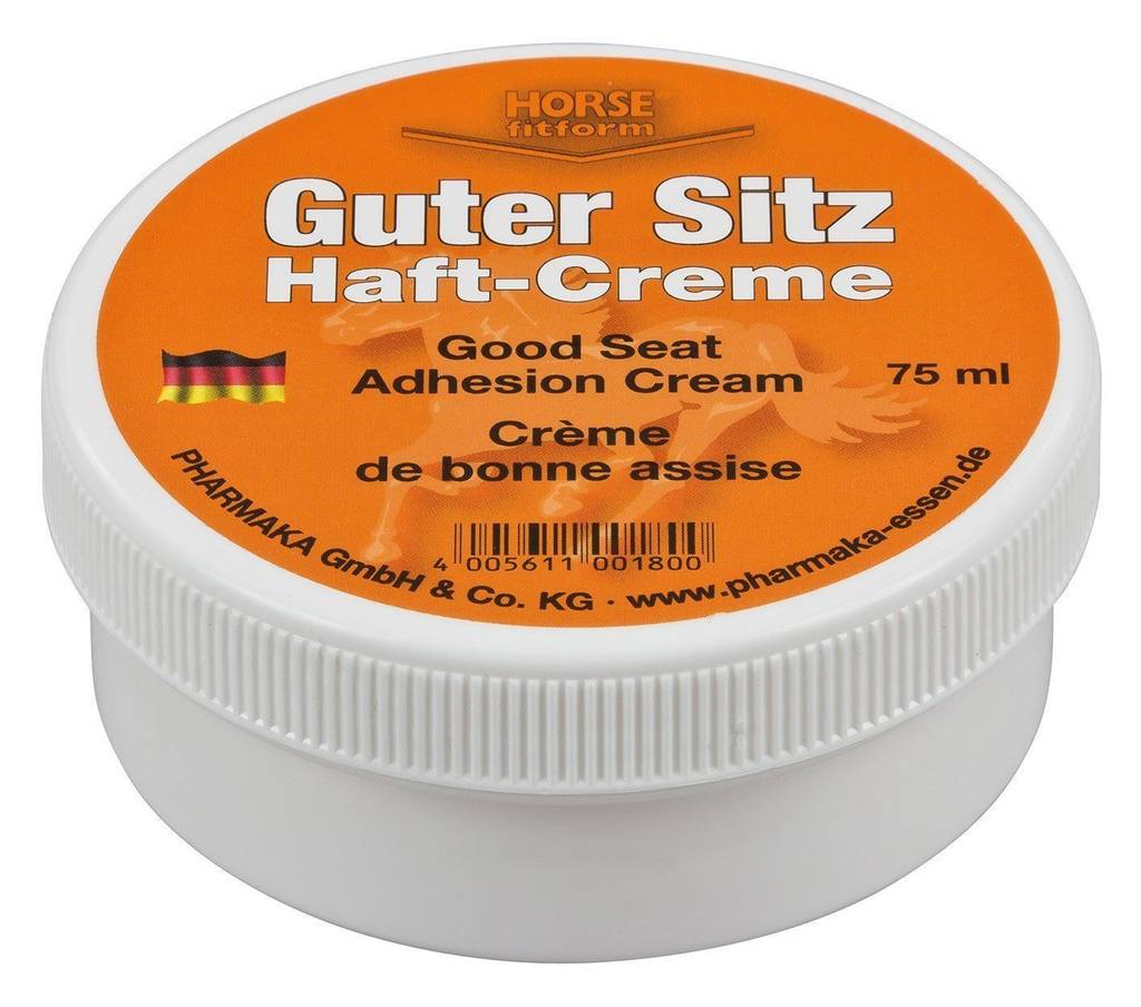 Achtung Verwechslung! Diese Haft-Creme ist für Reiter nicht für Zahnersatz.