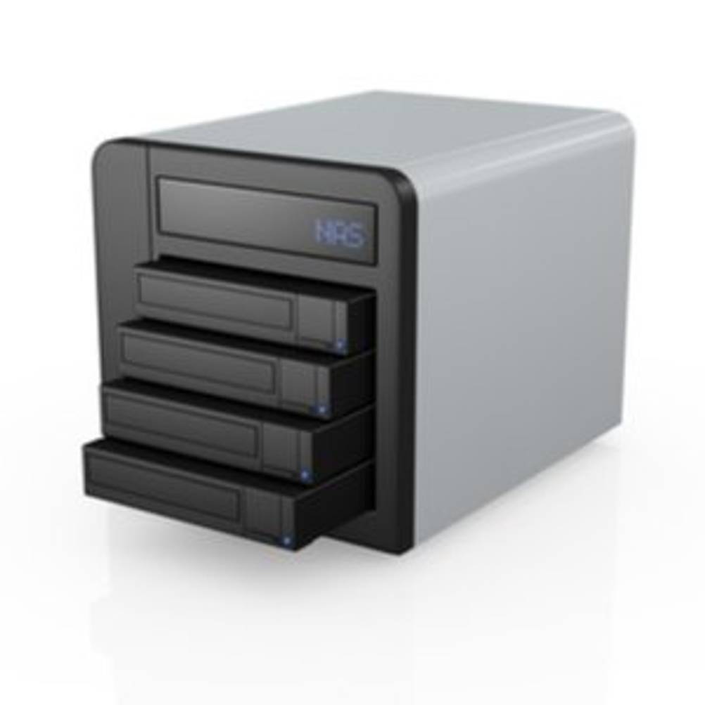 vier-bay-nas in schwarz