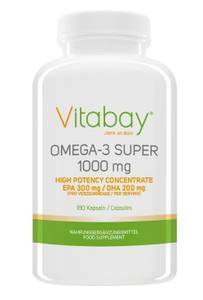 Die Omega 3 Super Kapseln von Vitabay.