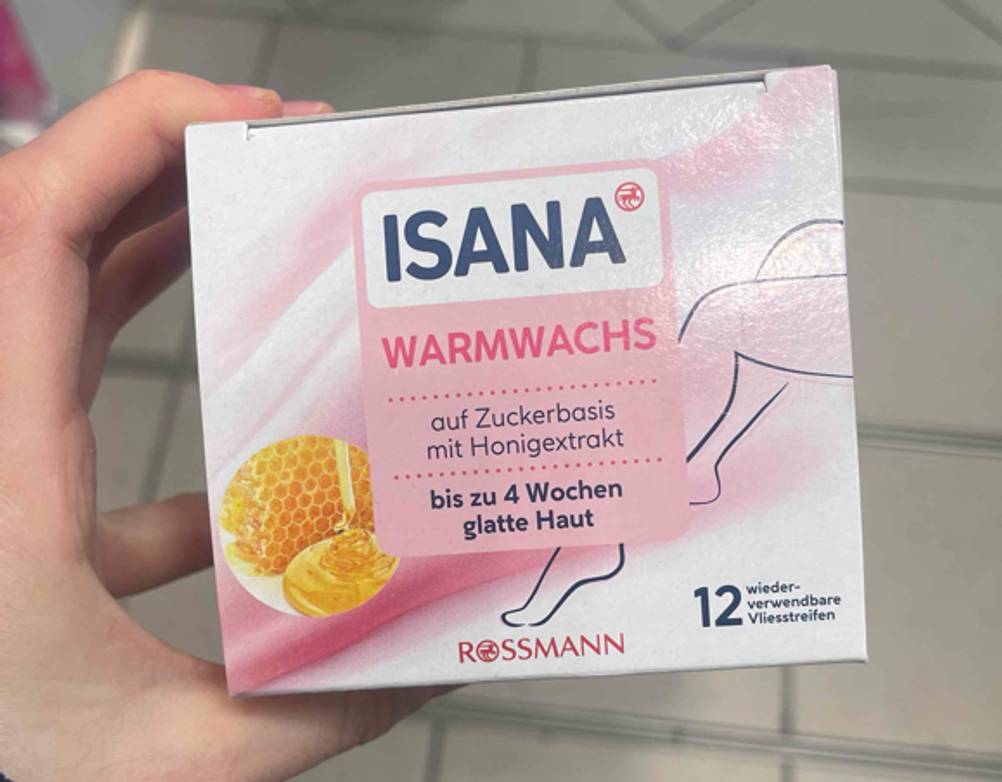 Die Verpackung des Warmwachses im Test von vorne.