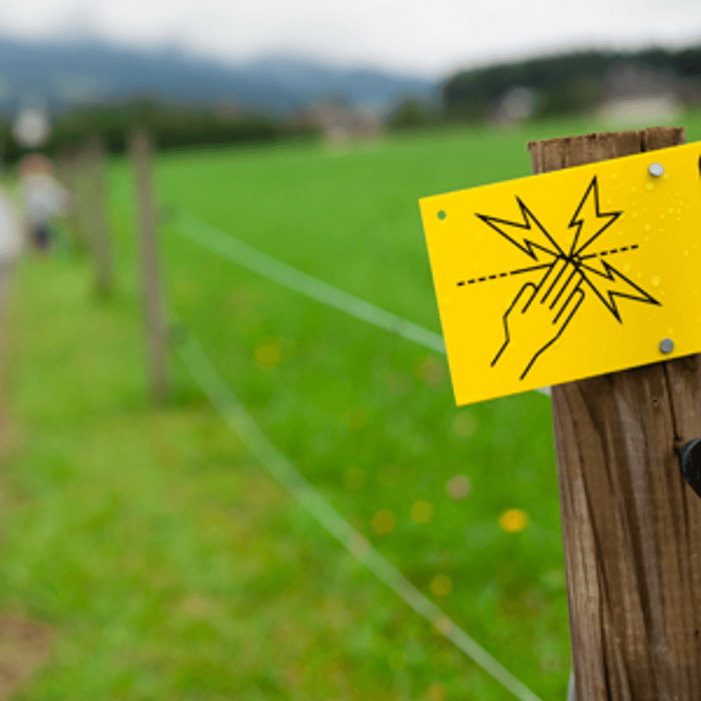 Elektrozaun Warnung