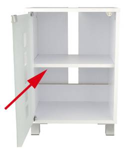 Waschbeckenunterschrank Einlegeboden