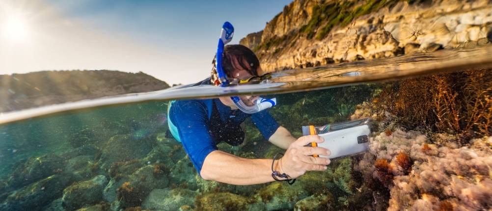 wasserdichte-Handytasche-Test