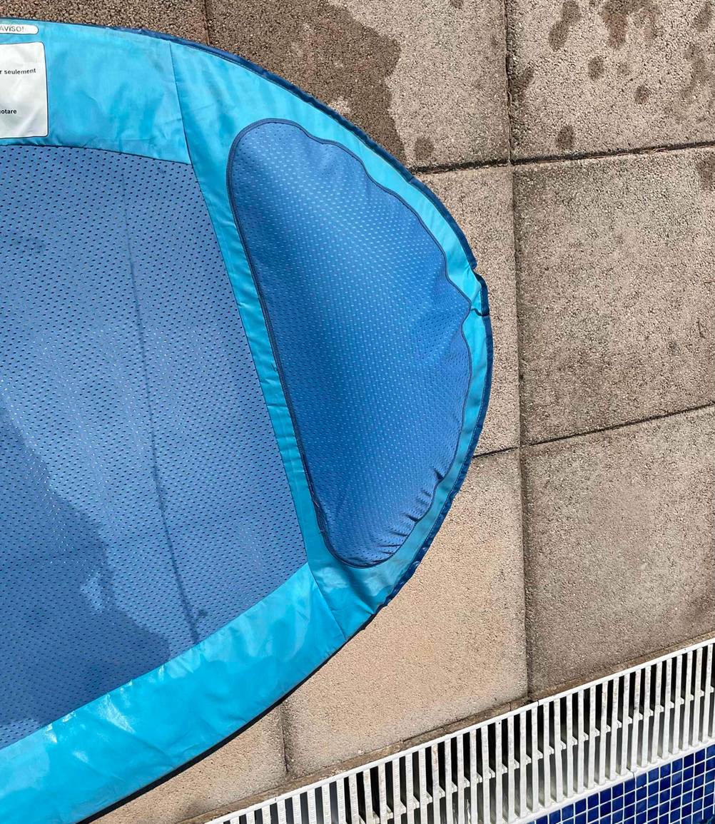Wasserhängematte getestet: Nahaufnahme des Kopfelementes.