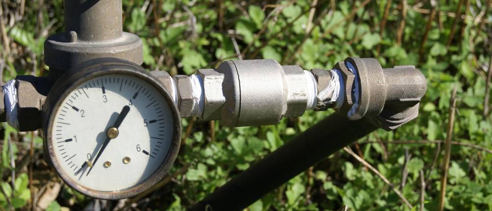 Wasserzähler-Garten-Test