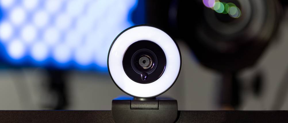 Webcam mit Ringlicht Test
