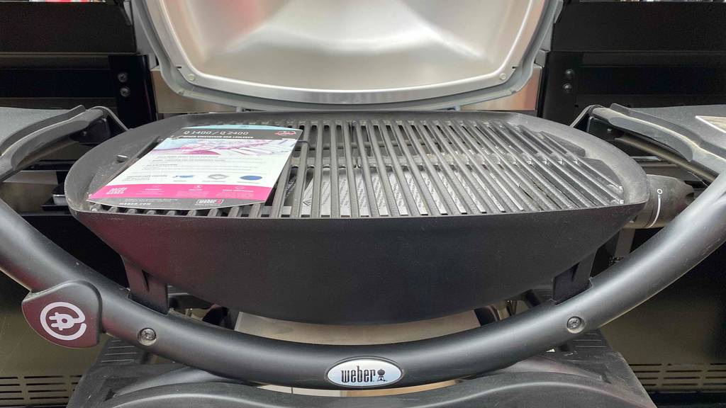Im Test: Weber Elektrogrill in der Detailansicht.
