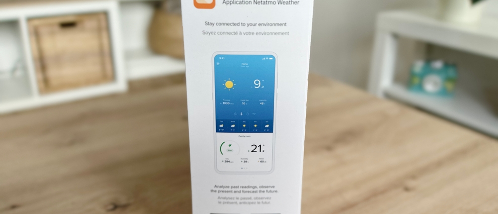 Auf der Verpackung wird auf die App von Netatmo verwiesen.