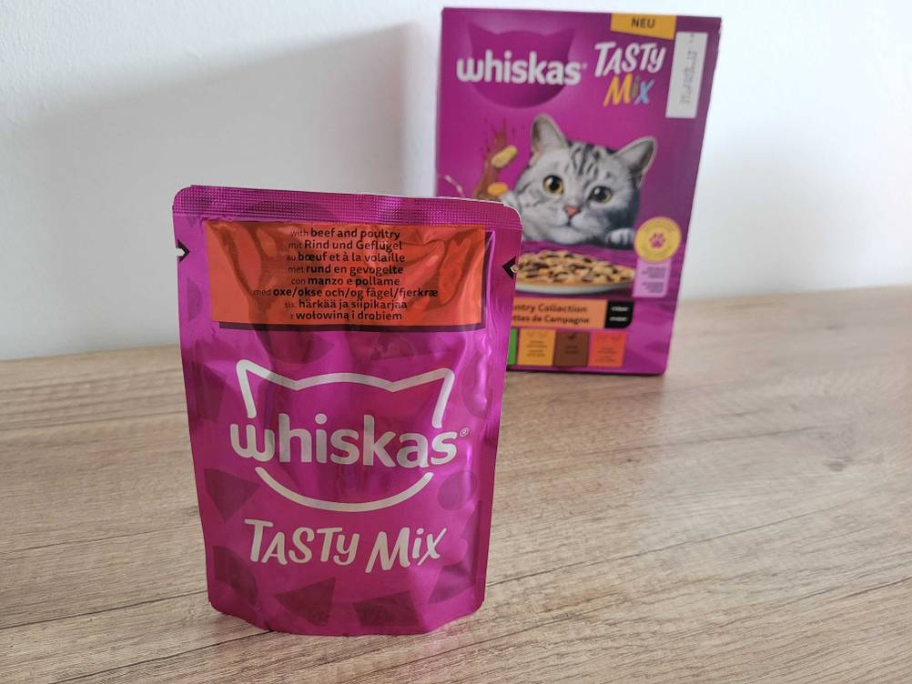 Whiskas-Tasty-Mix in Verpackung (lila)