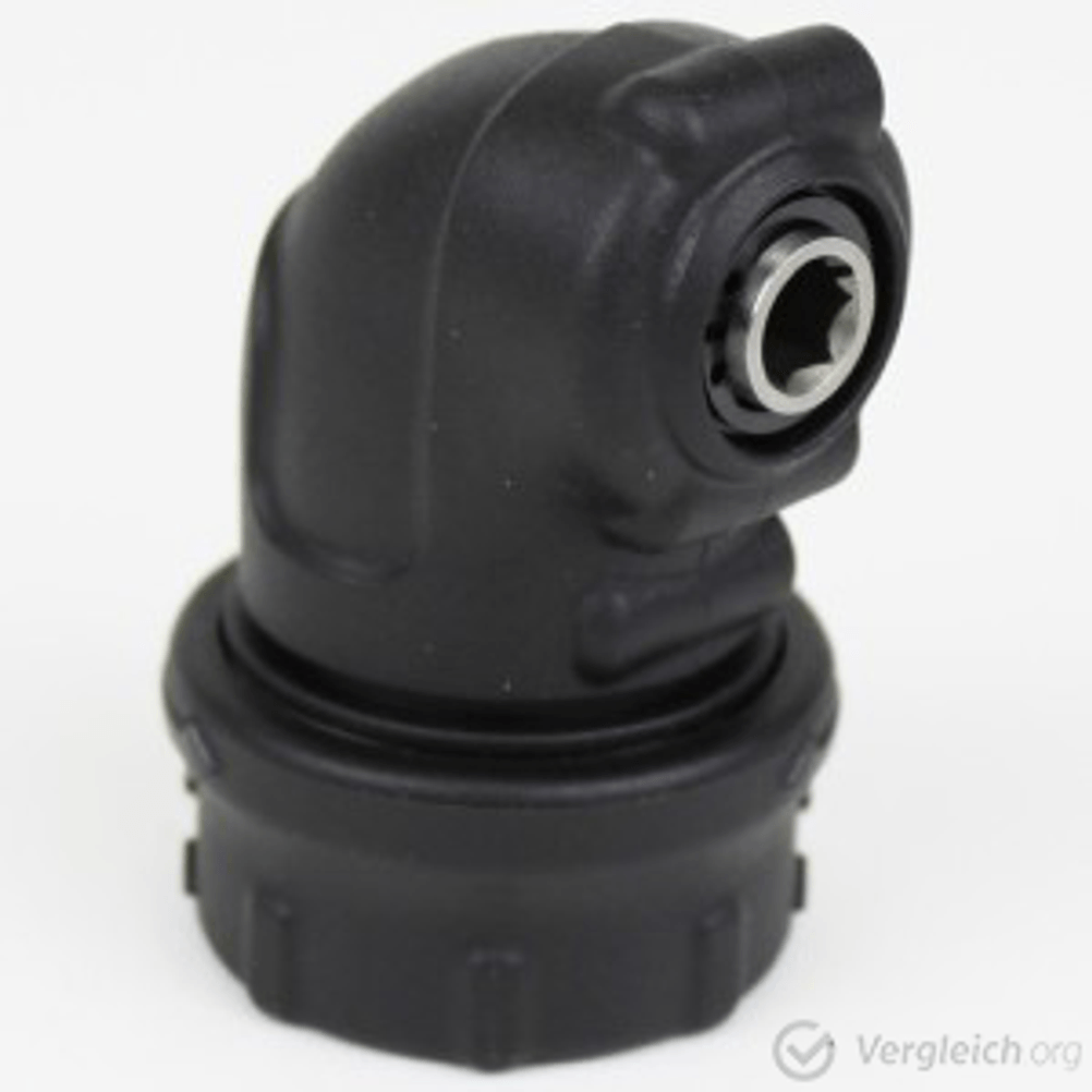 Ein Black+Decker Akkuschrauber-Winkelaufsatz.