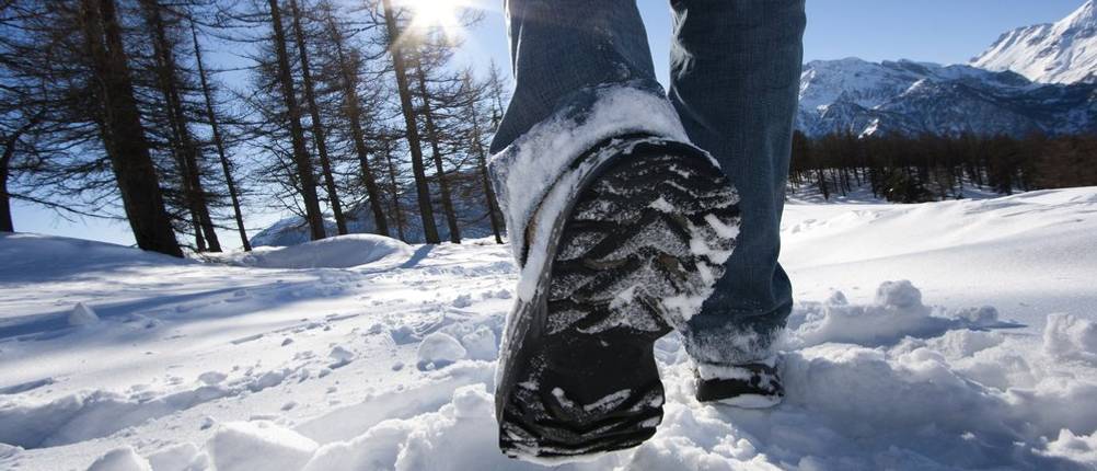 Beheizbare Socken-Test im Winter