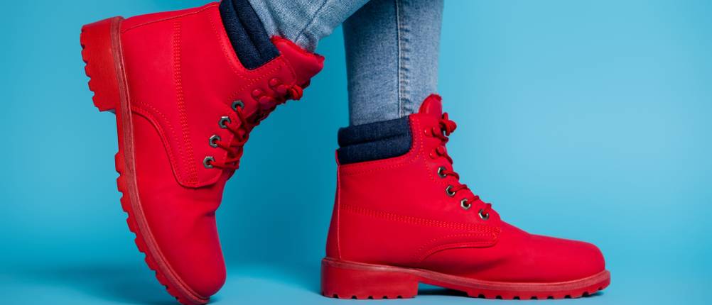 Winterstiefel-Damen-Test: rote Damenboots