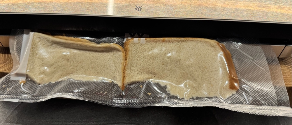 Vakuumiertes Toast beim WMF-Lono