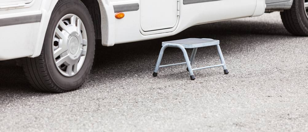 wohnwagen trittstufe test