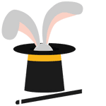 zauberkasten zauberhut grafik