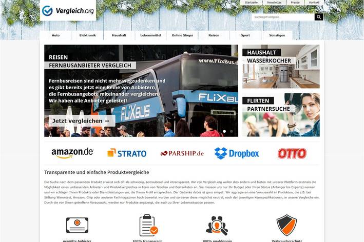 Erste Version von Vergleich.org