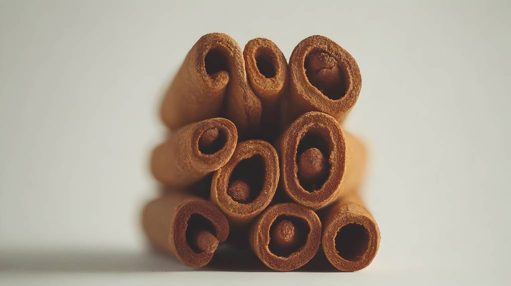 Zimtstangen-Test: Mehrere Cassia-Zimtstangen liegen aufeinander.