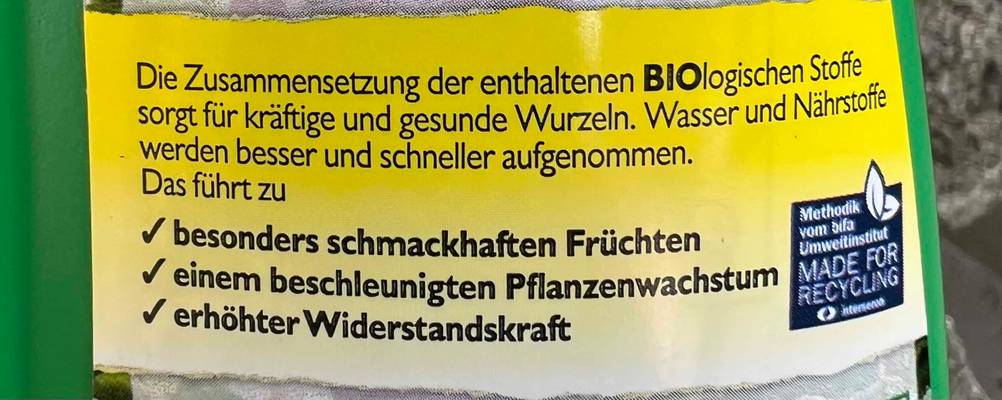 Zitrusdünger-Verpackung