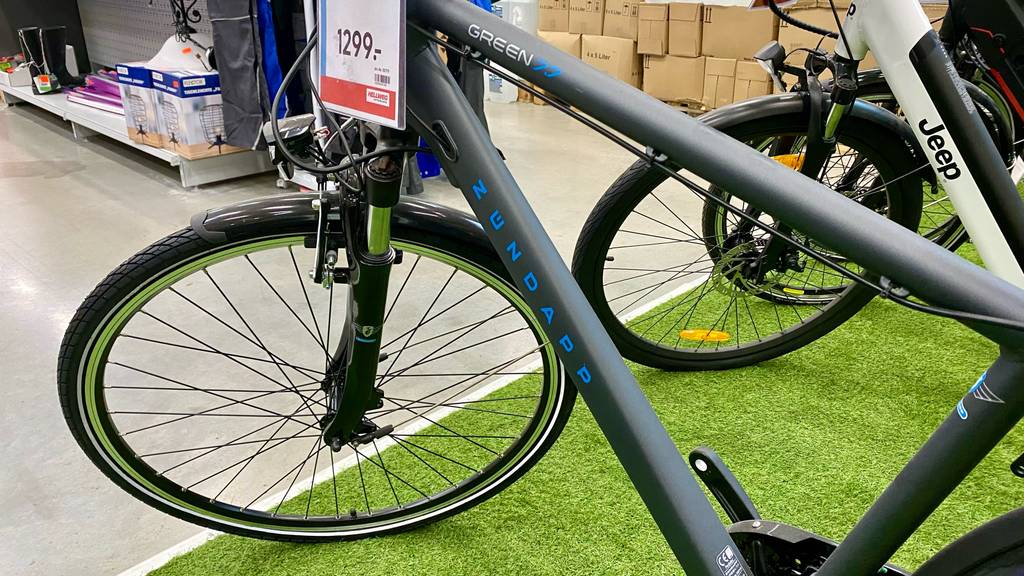 Vorderrad von einem getesteten Zündapp-E-Bike.